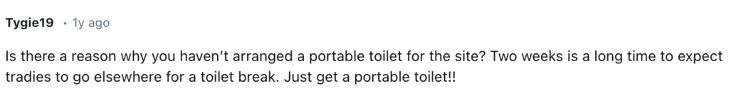 Reddit comment